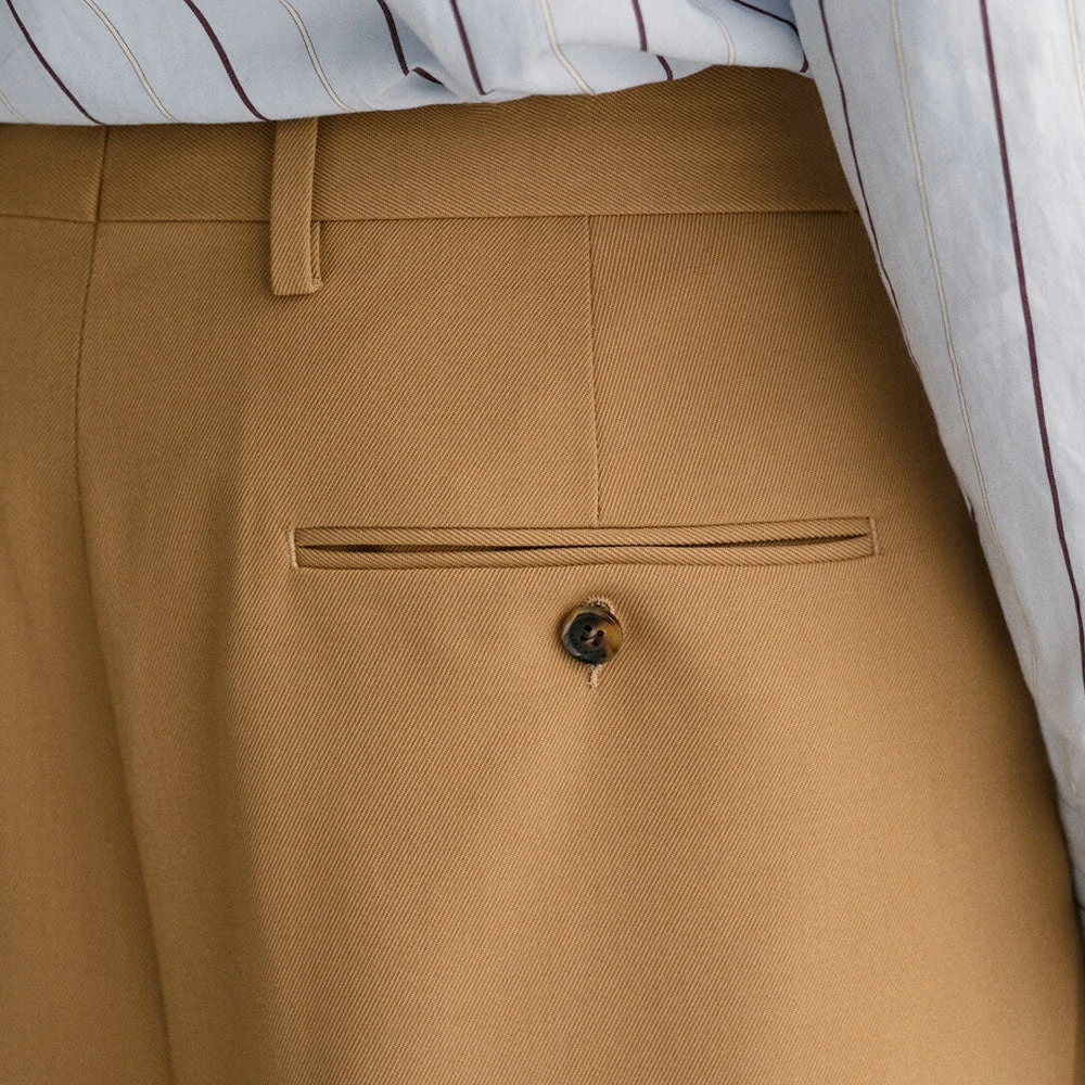 GANT - Pantalon à Pinces - Marron 7 GANT - Pantalon à Pinces - Marron – Image 5