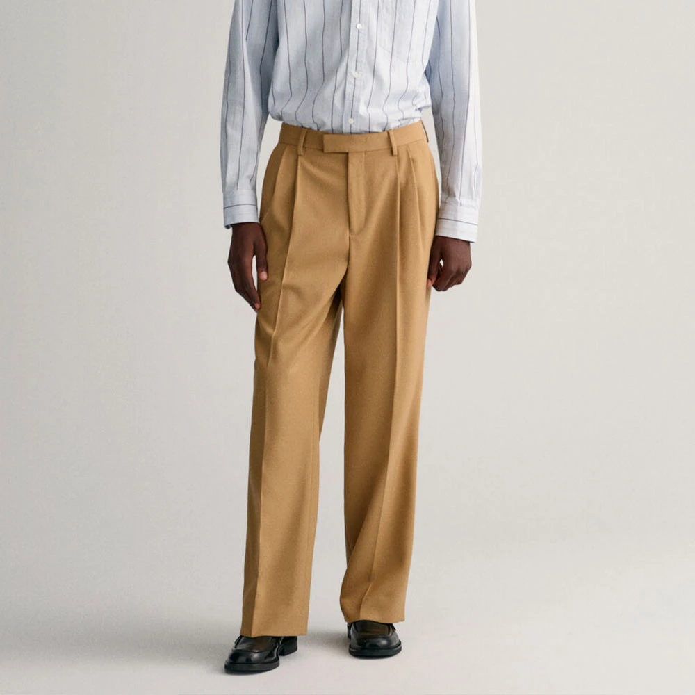 GANT - Pantalon à Pinces - Marron 4 GANT - Pantalon à Pinces - Marron – Image 2