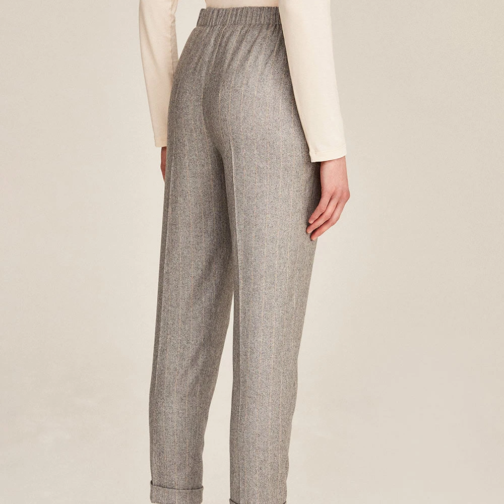 Rosso 35 - Pantalon En Cachemire - Gris 5 Rosso 35 - Pantalon En Cachemire - Gris – Image 3