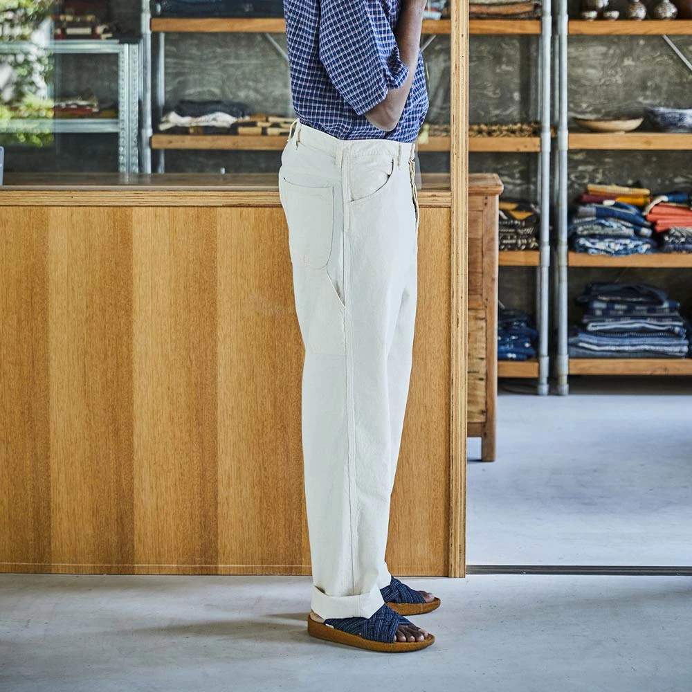 OrSlow - Pantalon 60's Painter - Ecru 6 OrSlow - Pantalon 60's Painter - Ecru – Image 4