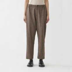 Pas De Calais - Pantalon Fuselé En Laine - Marron