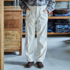 OrSlow - Pantalon French Work Velours Côtelé - Ivoire