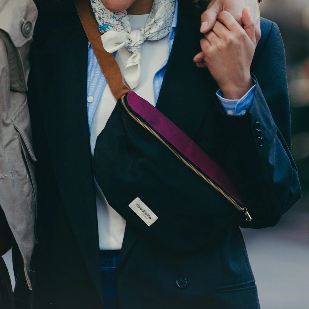 Rivedroite - Sac Banane Custine - Black Tobacco Wine 3 Rivedroite - Sac Banane Custine - Black Tobacco Wine