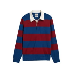 GANT - Polo à Manches Longues - Bordeaux