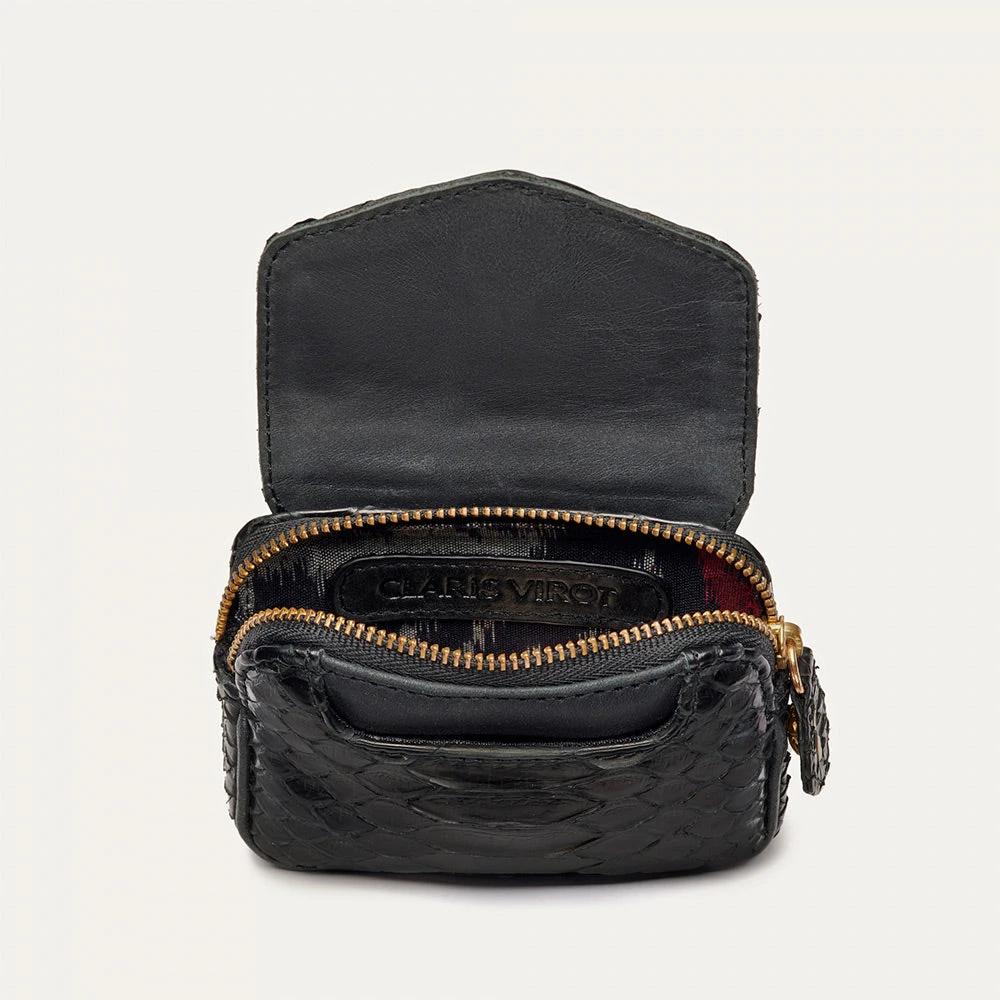 Claris Virot - Porte Monnaie Karl - Noir 4 Claris Virot - Porte Monnaie Karl - Noir – Image 2