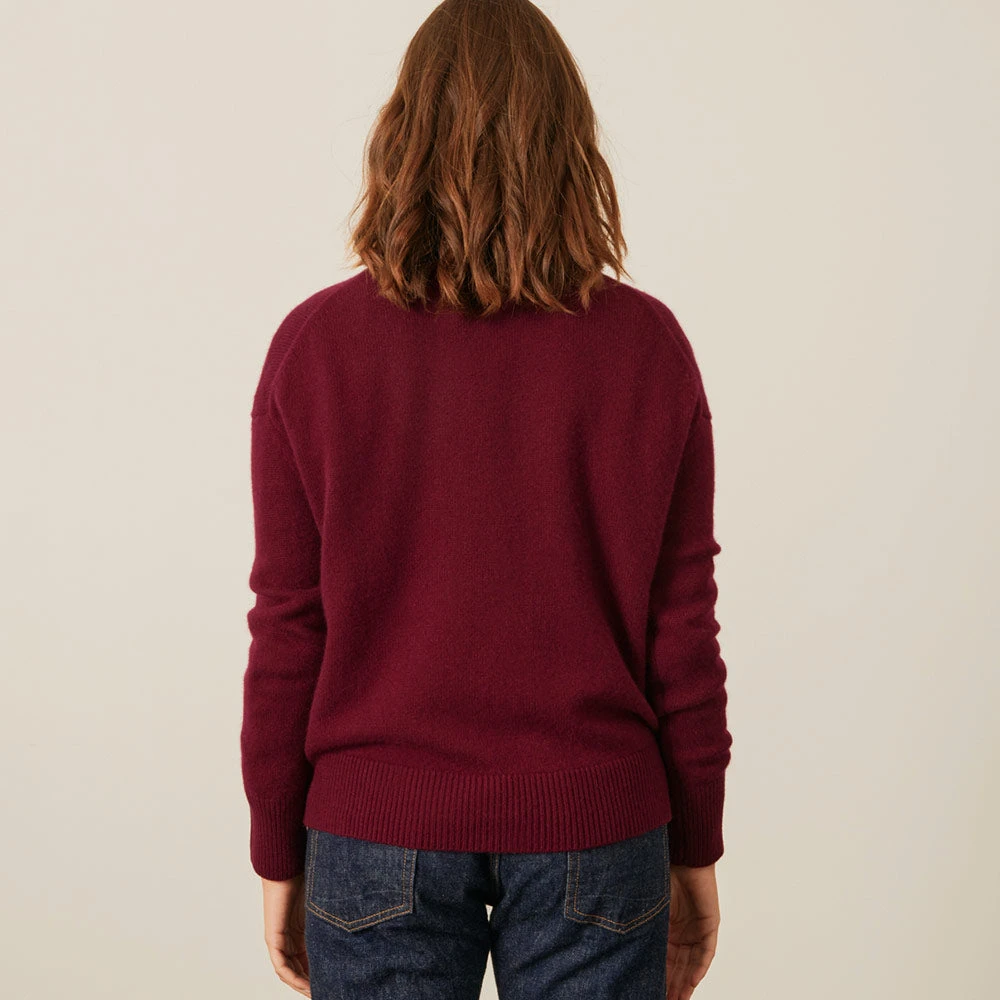 Merci - Pull Oversize En Cachemire - Bordeaux 6 Merci - Pull Oversize En Cachemire - Bordeaux – Image 4