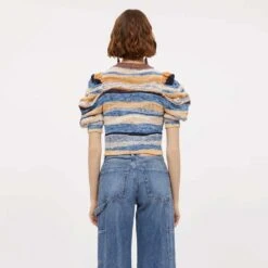 ULLA JOHNSON Ulla Jonhson - Pull Oddie - Bleu -Mode Vêtements Magasin pull1 30ff71d3 b30f 4de6 a59b 51e8212c5234