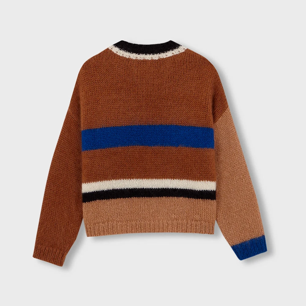 Cordera - Pull Rayé En Mohair - Marron 4 Cordera - Pull Rayé En Mohair - Marron – Image 2