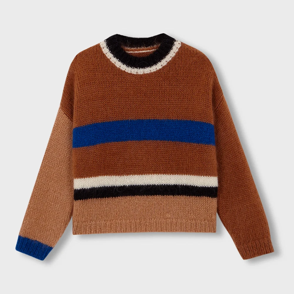 Cordera - Pull Rayé En Mohair - Marron 3 Cordera - Pull Rayé En Mohair - Marron