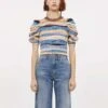ULLA JOHNSON Ulla Jonhson - Pull Oddie - Bleu -Mode Vêtements Magasin pull2 93b63c0a e067 4ed2 b1d4 3d8c3680e953