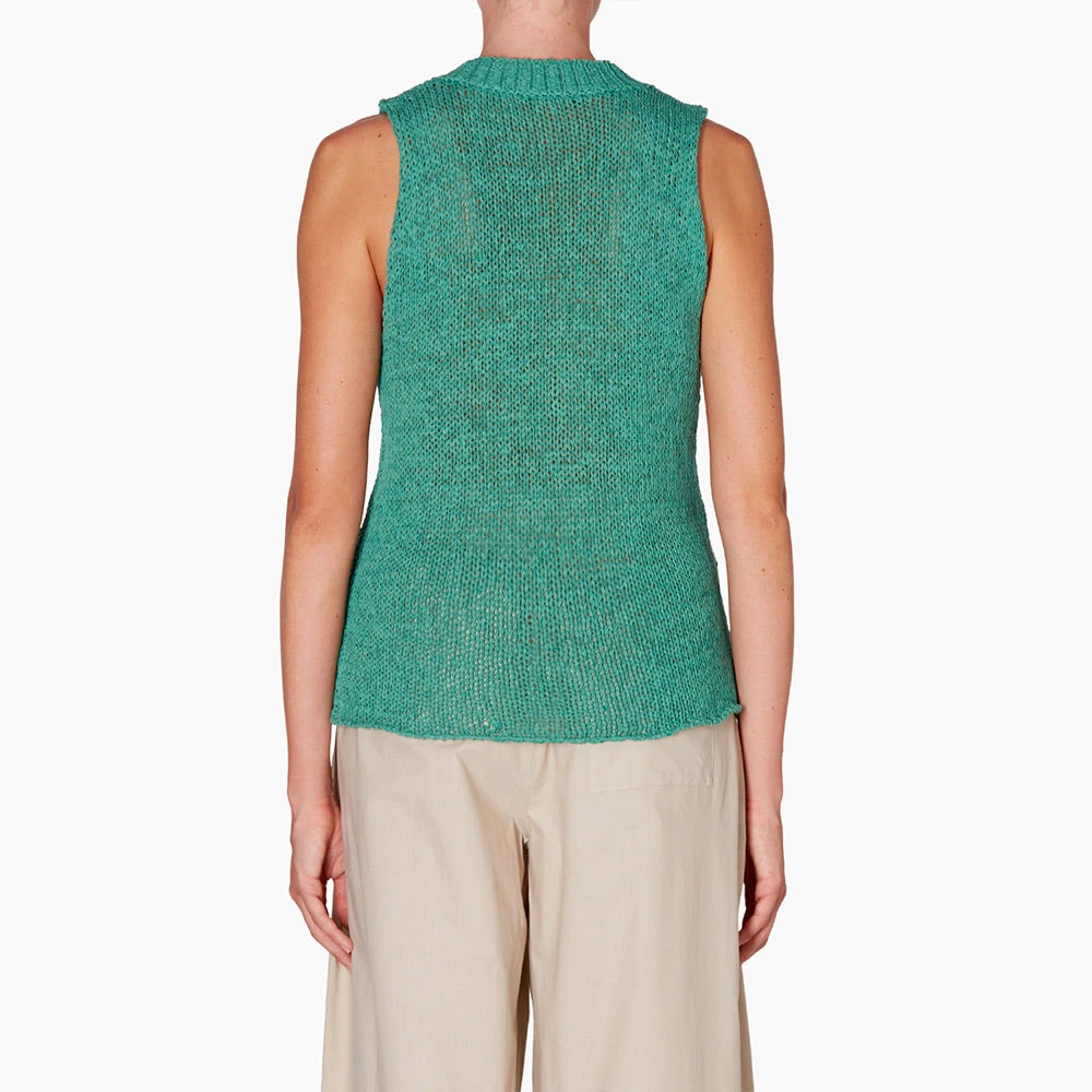 Roberto Collina - Débardeur En Maille - Vert 4 Roberto Collina - Débardeur En Maille - Vert – Image 2