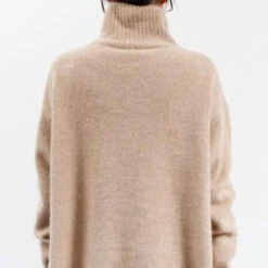 CT Plage - Pull Col Cheminée - Camel -Mode Vêtements Magasin pull3 77753835 76de 45bf ad86 b5207302ef3e