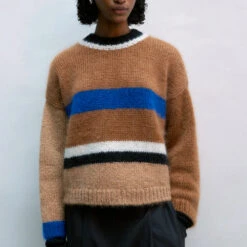 Cordera - Pull Rayé En Mohair - Marron 7 Cordera - Pull Rayé En Mohair - Marron -Mode Vêtements Magasin pull3 e8ae83e6 81de 47fb ad0b 4668c961480d