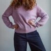 Merci - Pull En Laine Shetland Femme - Rose -Mode Vêtements Magasin pull4