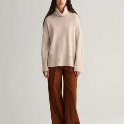 GANT - Pull Col Roulé Lounge - Beige -Mode Vêtements Magasin pull4 f4c1c81d 6eed 46fd 804d 4e74416e14eb