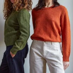 Merci - Pull En Laine Shetland Femme - Orange -Mode Vêtements Magasin pull7 685b130c b6ea 4098 b95c c69b77a0772c