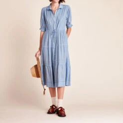 Trovata - Robe Frankie - Bleu -Mode Vêtements Magasin robe4 9c6b95e4 ab7d 49e3 b8c2 f181ab782c9e