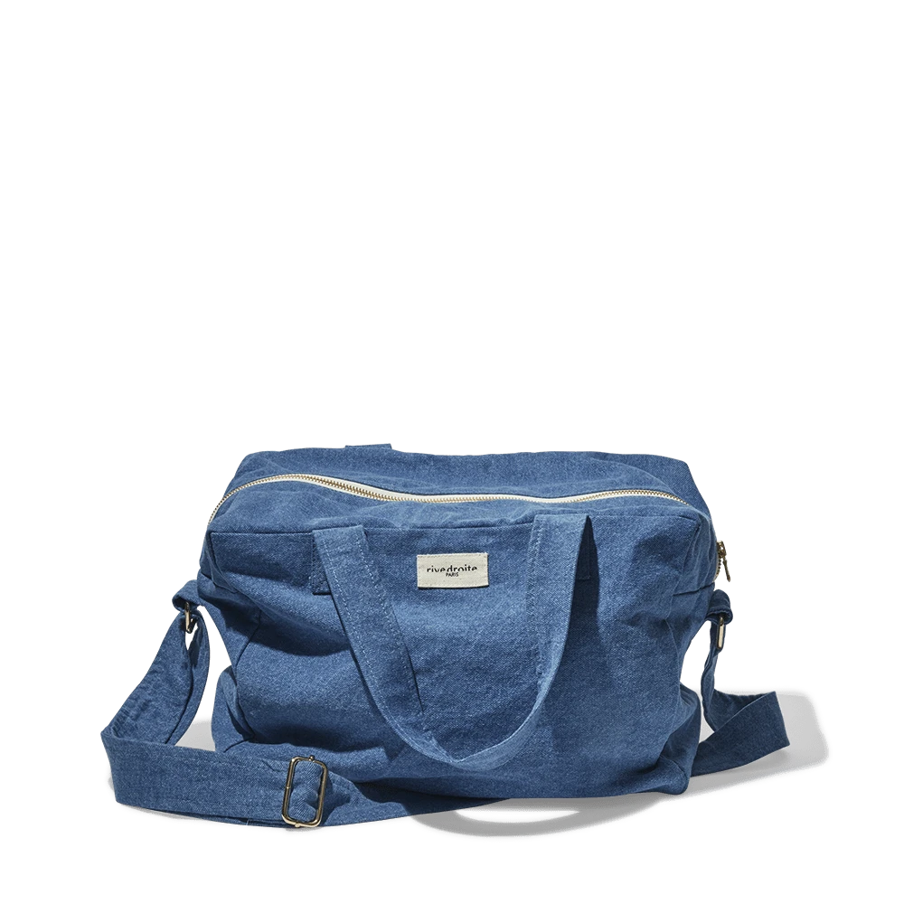 Rivedroite - Sac City Sauval En Coton Recyclé - Denim Clair 3 Rivedroite - Sac City Sauval En Coton Recyclé - Denim Clair