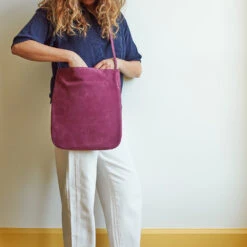 Merci - Sac En Daim - Cardinal -Mode Vêtements Magasin sac daim violet grand