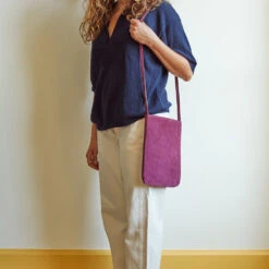 Merci - Sac En Daim - Cardinal -Mode Vêtements Magasin sac daim violet middle