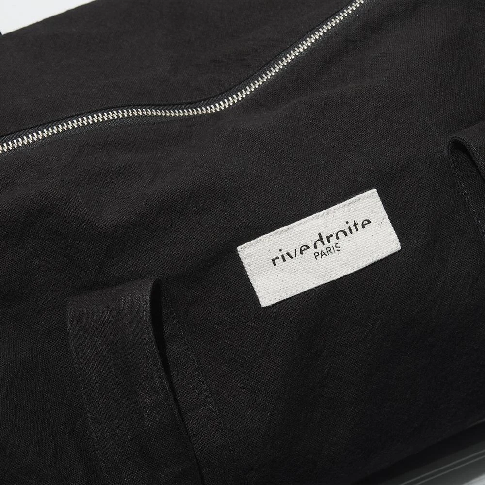 Rivedroite - Sac Polochon En Coton Recyclé - Noir 4 Rivedroite - Sac Polochon En Coton Recyclé - Noir – Image 2