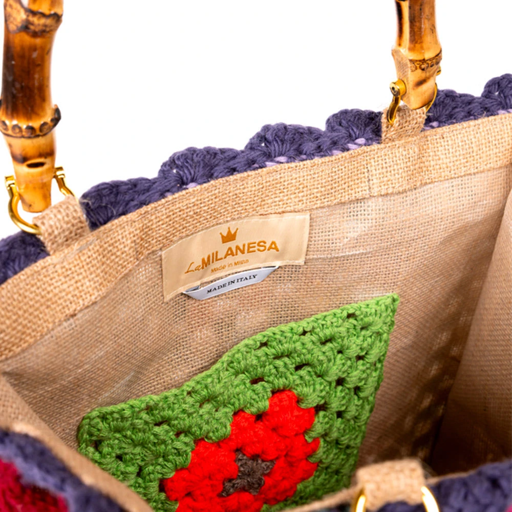 La Milanesa - Sac En Crochet - Violet 5 La Milanesa - Sac En Crochet - Violet – Image 3