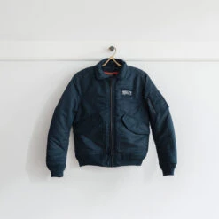 Schott X Merci - Bomber - Bleu Marine -Mode Vêtements Magasin schott merci5519