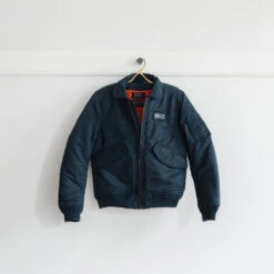 Schott X Merci - Bomber - Bleu Marine -Mode Vêtements Magasin schott merci5520