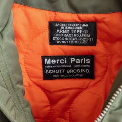 Schott X Merci - Bomber - Kaki 25 Schott X Merci - Bomber - Kaki -Mode Vêtements Magasin schott merci5551