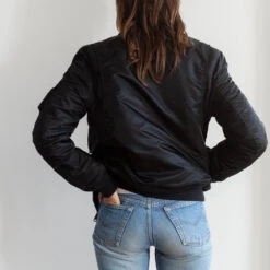 Schott X Merci - Bomber - Noir -Mode Vêtements Magasin schott merci5603