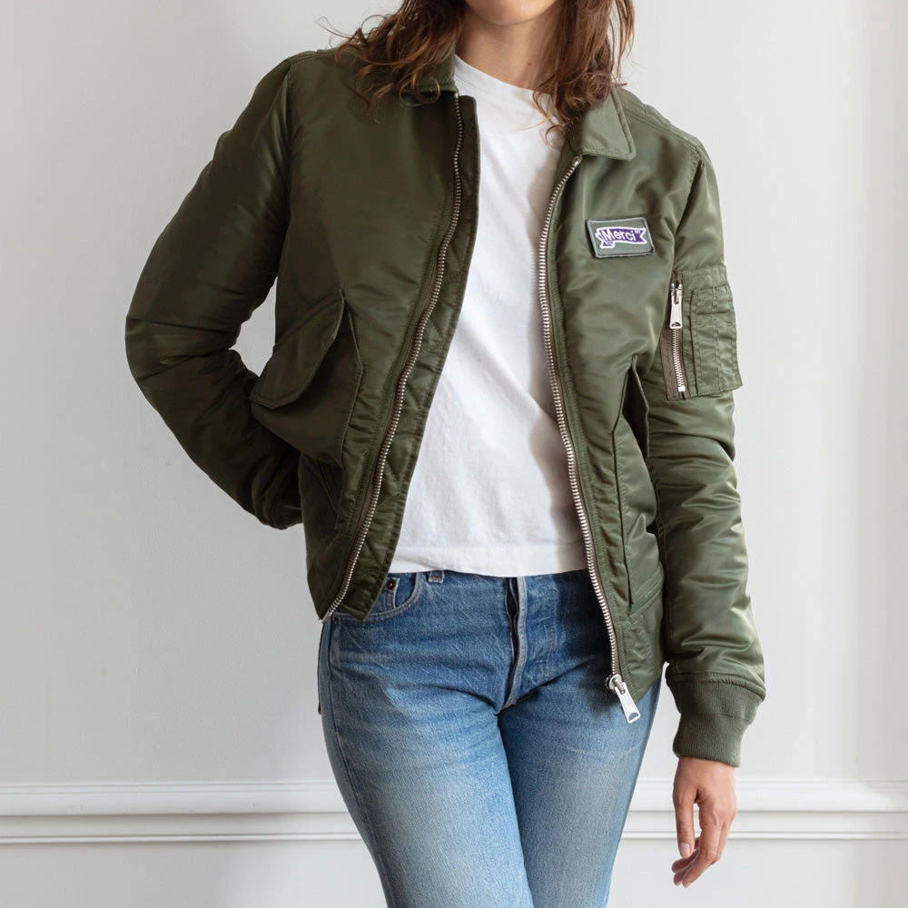 Schott X Merci - Bomber - Kaki 15 Schott X Merci - Bomber - Kaki – Image 13