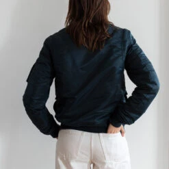 Schott X Merci - Bomber - Bleu Marine -Mode Vêtements Magasin schott merci5735