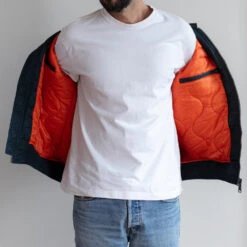 Schott X Merci - Bomber - Bleu Marine -Mode Vêtements Magasin schott merci 5824