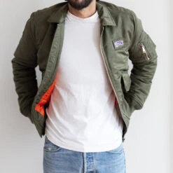 Schott X Merci - Bomber - Kaki 17 Schott X Merci - Bomber - Kaki -Mode Vêtements Magasin schott merci 5840