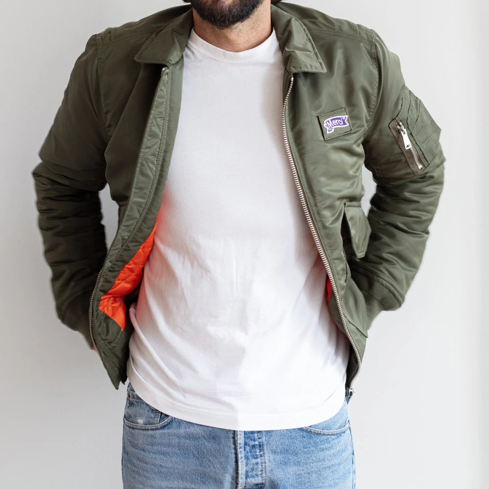 Schott X Merci - Bomber - Kaki 5 Schott X Merci - Bomber - Kaki – Image 3
