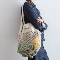 Merci - Sac Filet à Provision - Vert