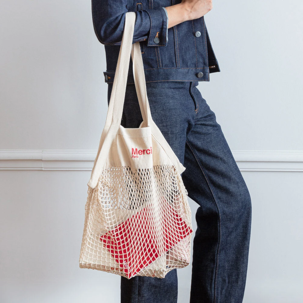 Merci - Sac Filet à Provision - Rouge 3 Merci - Sac Filet à Provision - Rouge