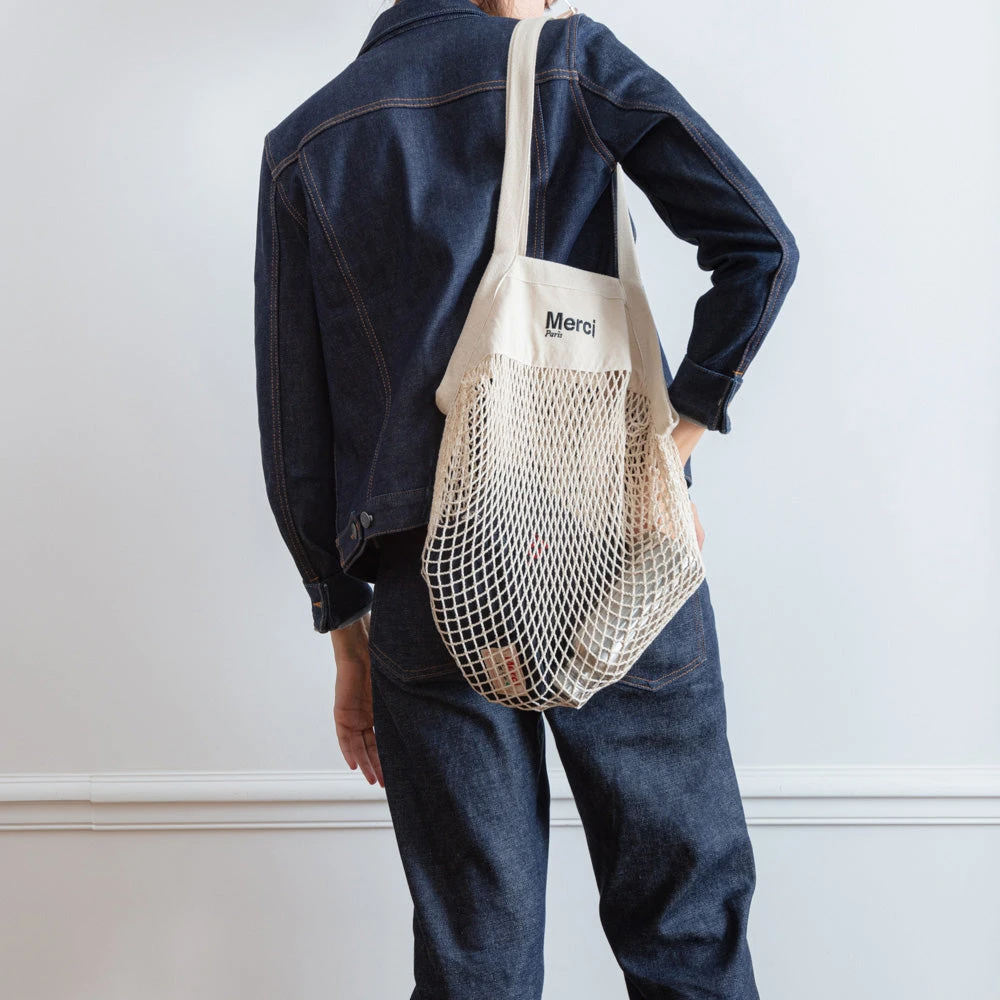 Merci - Sac Filet à Provision - Noir 4 Merci - Sac Filet à Provision - Noir – Image 2