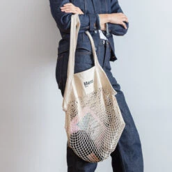 Merci - Sac Filet à Provision - Noir