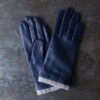 Milona - Gants En Cuir - Bleu -Mode Vêtements Magasin schott merci 1320798 5973