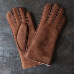 Milona - Gants En Cuir - Mahogany