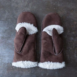 Milona - Moufles Avec Rabat - Marron