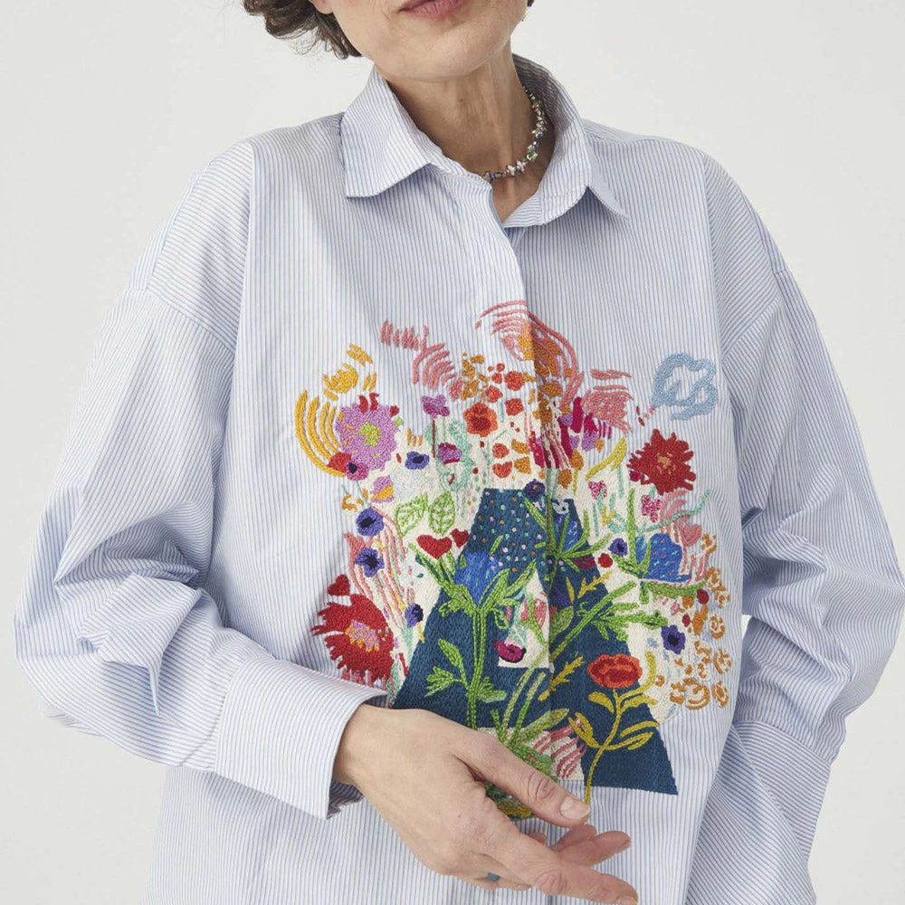 Mii Collection - Chemise Angelina - Bleu 3 Mii Collection - Chemise Angelina - Bleu