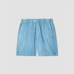 Save Khaki United - Short En Velours Côtelé - Bleu