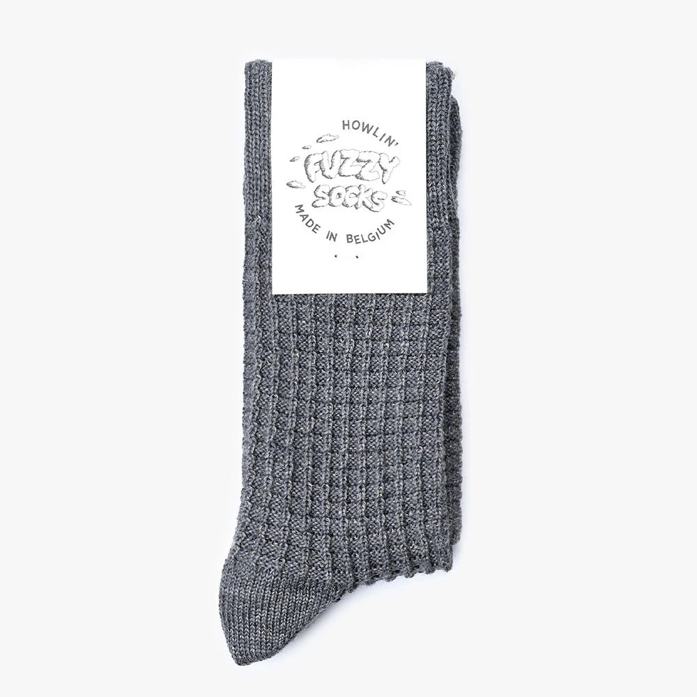 Howlin' - Chaussettes Fuzzy Waffle - Gris 3 Howlin' - Chaussettes Fuzzy Waffle - Gris