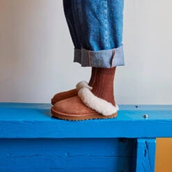 Merci - Chaussettes à Paillettes - Marron