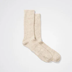 Norse Projects Norse Project - Chaussettes Côtelées Bjarki - Ecru