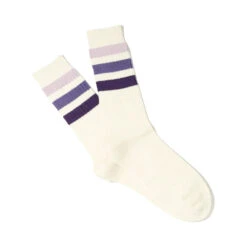 Anonymous ISM - Chaussettes Gradation Crew - Violet