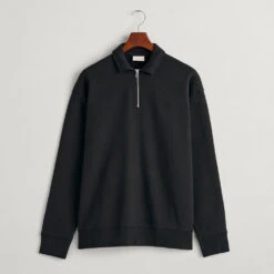 GANT - Sweat à Demi-zip - Noir