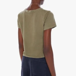 Mother - Tee Shirt Cropped Itty Bitty Goodie - Vert -Mode Vêtements Magasin tee2 d4a60313 6644 441d 9d29 e7cadb8024e5